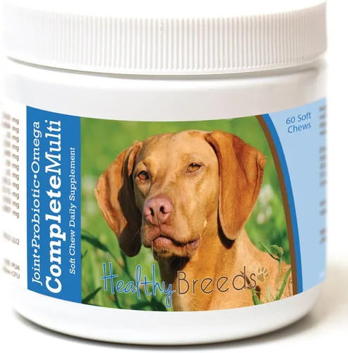Vista 201 de Healthy Breeds Cavalier King Charles Spaniel - Multivitamínico todo en uno, completo con probióticos, glucosamina, condroitina y omegas, 60