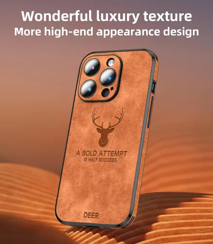 Vista 3 de Funda magnética para iPhone 15 Pro Max de cuero con protección completa de la cámara [compatible con Magsafe] Funda de lujo para iPhone 15 Pro Max