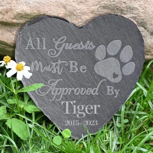 Vista 3 de Piedras conmemorativas para mascotas, regalos, regalos para perros con pérdida de condolencias, marcador de tumba de duelo, en memoria, estilo E, 6