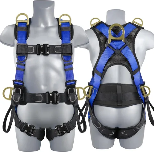 Vista 8 de TT TRSMIMA Safety Harness Fall Protection Upgrade 4 Quick Buckles Construction Full Body Harness 6 Adjustment D-ring