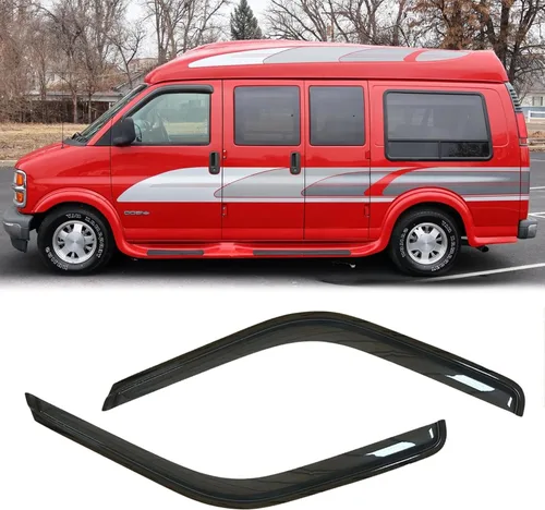 Vista 14 de 2 piezas de deflectores de viento originales irrompibles a prueba de lluvia para ventanas laterales del Camaro 10-25, juegos de protectores