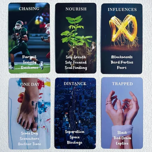 Vista 7 de soulme Twin Flame Love Oracle Cards, Hearts Hidden Secrets Oracle Deck, 78 cartas de tarot para principiantes, ayuda a descubrir lo que es realmente
