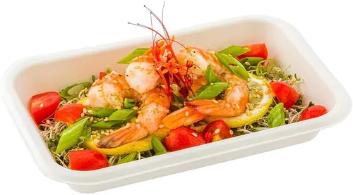 Vista 13 de Restaurantware Solo tapas: tapas de cúpula de plástico Pulp Tek, 100 tapas desechables para contenedores, los contenedores se venden por separado