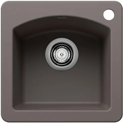 Vista 9 de BLANCO 443070 Diamond Silgranit - Fregadero de barra para empotrar o empotrar, color blanco suave