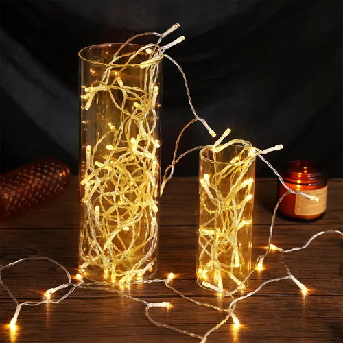 Vista 6 de Fixwal 4 piezas de jarrones cilíndricos de vidrio transparente, jarrones cilíndricos de 4, 6, 8, 10 pulgadas de alto para centros de mesa, jarrones