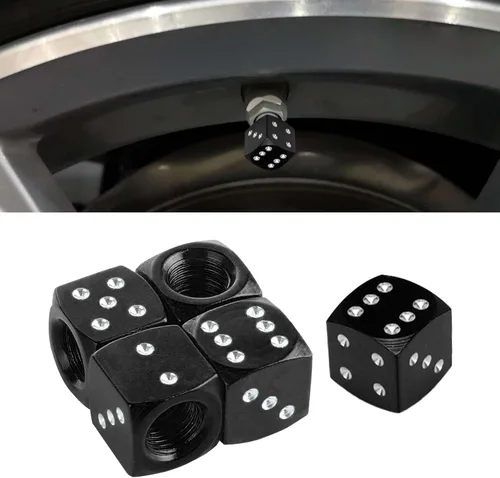 Vista 11 de Paquete de 4 tapas brillantes para vástago de válvula, cubiertas de tapas de aire, tapa de aire de neumático de diamante de cristal para automóvil