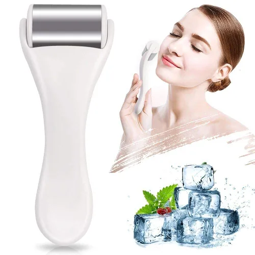MAANGE Rodillo de hielo para cara y ojos, hinchazón, migraña, alivio del dolor y lesiones menores, productos para el cuidado de la piel, masajeador