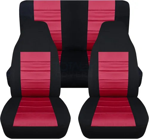Vista 8 de Fundas para asientos de automóvil, Negro y bronceado