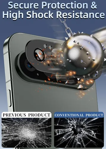 Vista 3 de ZXZone Protector de lente de cámara para Google Pixel 10 Pro XL, aleación de aluminio de fuerte adherencia y material de cristal de zafiro