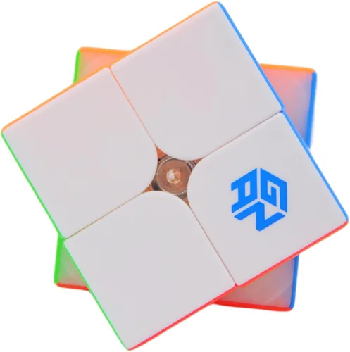 Vista 4 de Bukefuno GAN 251 Air 10th Anniversary Edition 2x2 Cubo mágico magnético GAN 251 Air M 2x2x2 cubos sin calcomanías Gans Mini imanes