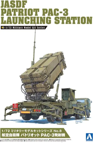 Vista 7 de Aoshima JASDF Patriot PAC-3 Estación de lanzamiento - Kit de construcción de modelos de plástico # 9956