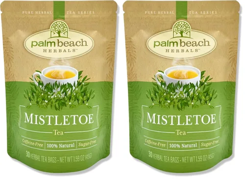 Vista 5 de Té de muérdago – Serie de té de hierbas puras de Palm Beach Herbals (30 unidades) [El embalaje puede variar]