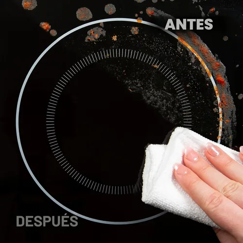 Vista 6 de Weiman Paquete de 2 aerosoles de limpieza para estufas y paño de microfibra, limpiador de estufa y horno para evitar rayas ni residuos