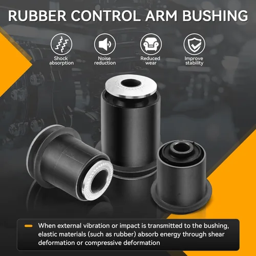 Vista 3 de WayJun Buje de brazo de control superior e inferior delantero 8 piezas compatibles con GX470 2003-2009, 4Runner 2003-2009, FJ Cruiser 2007-2009