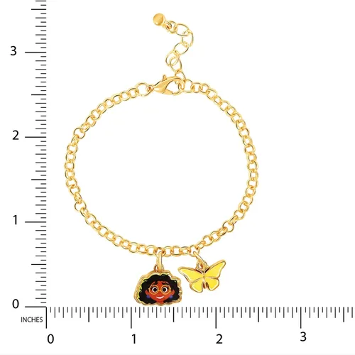 Vista 8 de Disney Encanto - Juego de pulseras con 2 pulseras con dije Encanto y 1 pulsera de cuentas para niñas, Metal, Sin gemas.