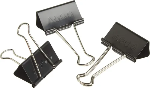 Vista 6 de Clips de carpeta de la marca ACCO, grandes, 1 caja, 12 clips/caja (72100)
