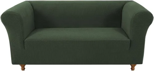 Vista 26 de Funda elástica Chesterfield para sofá, funda de tela jacquard para sofá de 3 cojines, protector de muebles antideslizante resistente a mascotas