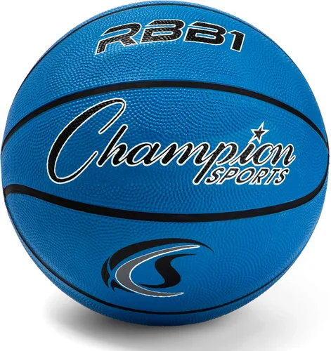 Champion Sports Rubber Basketballs Heavy Duty Pro-Style, IndoorOutdoor Use, Premium Basketball Equipment for Physical Education, Various Sizes &
