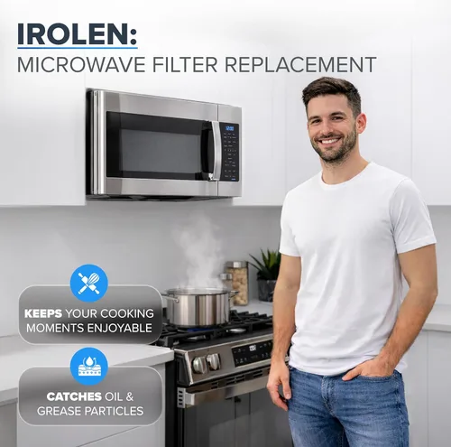 Vista 7 de Filtro de grasa para microondas compatible con microondas Whirlpool y GE, paquete de 2 unidades de aproximadamente 13 x 6 pulgadas