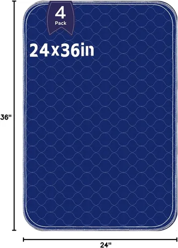 Vista 9 de Hide Stains - Almohadillas de cama lavables para adultos, almohadillas impermeables para cama, almohadillas de incontinencia de gran absorción