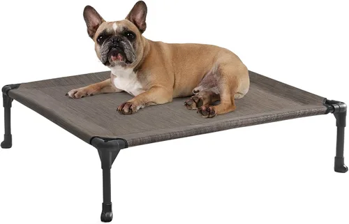 Vista 34 de Veehoo Cama elevada para perros medianos, para exteriores, cama elevada y refrescante para perros, cama para mascotas con malla transpirable, patas