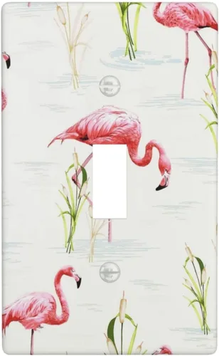 Vista 21 de Placa decorativa de pared eléctrica decorativa con bandera estadounidense, escopeta de doble palanca, placa de cubierta de interruptor de luz de 2