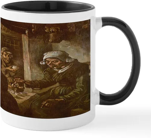 Vista 20 de CafePress Irises By Vincent Van Gogh Taza de café de cerámica de 11 oz (11.0 fl oz)