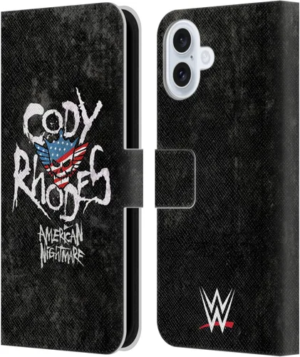 Vista 76 de Head Case Designs Officially Licensed WWE American Nightmare Flag Cody Rhodes Leather Wallet Case Compatible with Apple iPhone 7 Plus/iPhone 8 Plus