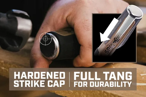 Vista 5 de Spec Ops Tools - Juego de cinceles de madera con cuchillas de acero de alto carbono, agarre absorbente de golpes, 4 piezas, 3% donado a veteranos