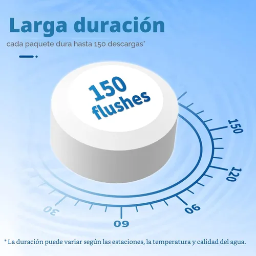 Vista 7 de Vacplus Paquete de 12 pastillas limpiadoras de inodoro, limpiadores automáticos de inodoro con blanqueador para desodorizar y descalcificar