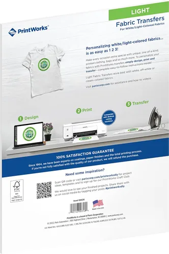 Vista 2 de Printworks - transferencias de impresiones por inyección de tinta, para camisetas oscuras