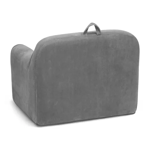 Vista 8 de Delta Children Silla Cozee para Niños para Edades de 18 Meses en Adelante, Terciopelo Visón Gris