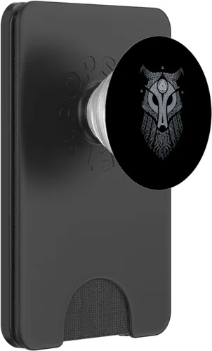 Vista 8 de VIKING CELTIC FENRIR - WOLF OF ODIN VIKING PopSockets intercambiables PopGrip