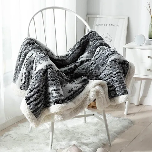 Vista 14 de LGYKUMEG Manta Sherpa para sofá y cama, manta Sherpa reversible de 2 capas negra, mullida, acogedora y cálida, manta de microfibra sólida de 40 x 59