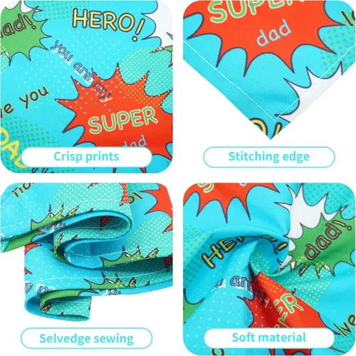 Vista 3 de 50 pañuelos para perro para el día del padre, extra grandes, extra grandes, XL, XXL, triangular, bufandas para la cabeza, orillo, costura de borde