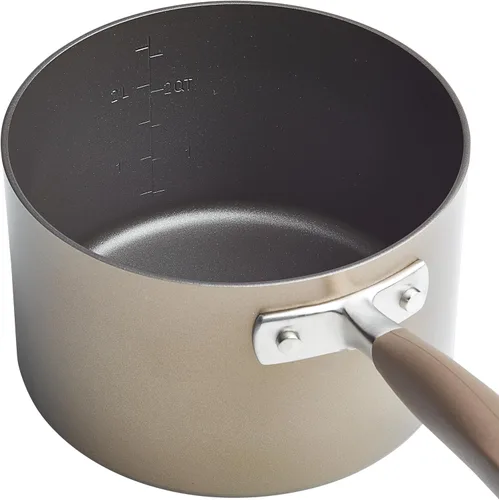 Vista 11 de Anolon Advanced Home - Juego de ollas y sartenes antiadherentes anodizados duros, 9 piezas, color bronce