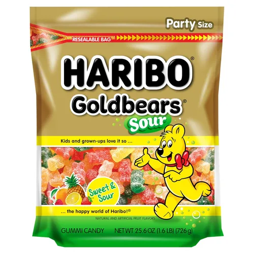 Vista 16 de HARIBO - Gomitas de ositos, bolsa resellable de 10 onzas, sabores surtidos