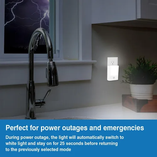 Vista 11 de Camelion 3-in-1 Power Outage Night Light, Motion Sensor,4-Pack