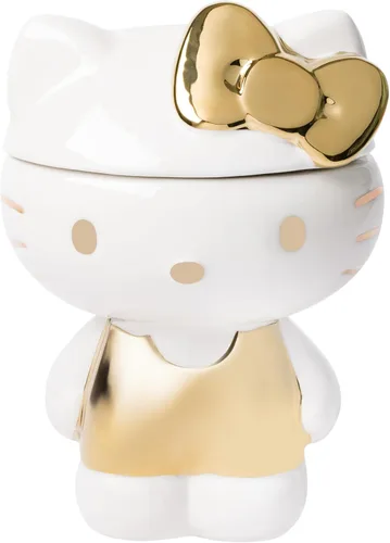 Vista 16 de Silver Buffalo Sanrio Hello Kitty y sus amigos Cinnamoroll Cerezas Azul Jarra de Aperitivos de Galletas de Cerámica con Cuadros (Grande)