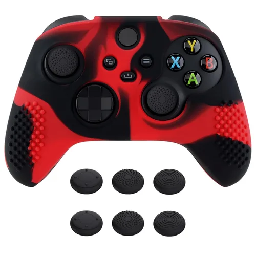 eXtremeRate PlayVital 3D Studded Edition Anti-Slip Silicone Cover Skin for Xbox Series XS Controller, Rubber Case Protector for Xbox Core Wireless
