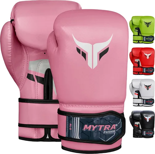 Vista 9 de Mytra Fusion Boxing Gloves for Men, Women & Junior Training, Punching Bag, Sparring, Kickboxing, Fighting, Muay Thai, Bag Gloves