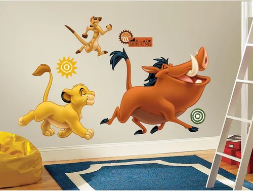 Vista 2 de Disney The Lion King - Calcomanías de pared gigantes para despegar y pegar RoomMates