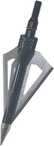 Vista 6 de 3 cuchillas de caza de 100/125 granos, cabezas de flecha atornilladas, puntas de flecha compatibles con ballesta y arco compuesto + 1 estuche