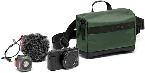 Vista 5 de Manfrotto Bolsa para cinturón de calle, bolsa de cintura, para cámara sin espejo, kit de vlogging, funda para cámara de hombro, accesorios
