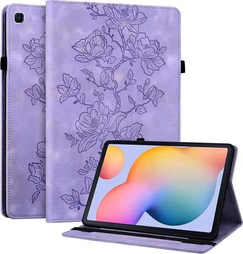 Vista 39 de Funda para Samsung Galaxy Tab S5e 10.5 2019 Modelo SM-T720/T725/T727, funda delgada de piel sintética con soporte multiángulo y soporte