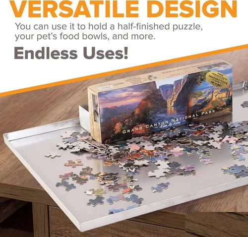 Vista 4 de Pinnacle Systems - Bandeja de repuesto de metal para jaula de perro de 23.5" x 17.5", bandeja de perrera a prueba de mordidas y grietas para jaulas