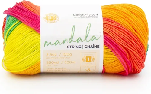 Vista 27 de Lion Brand Yarn Hilo Mandala String, Hilo Fingering para Tejer y Crochet, Acoustic, 1 Paquete