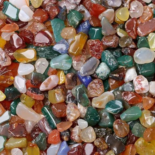 Vista 12 de LAIDANLA Chips de Piedra de Lapislázuli a Granel, Piedras Preciosas Naturales, Cristales de Sanación Reiki, Mini Vaso de Cuarzo de Cristal, Grava