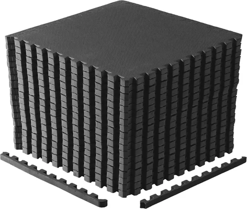 Vista 8 de CAP Puzzle Exercise Mats 1” Thick EVA Interlocking Foam Tiles for Home Gym Flooring Multiple Options