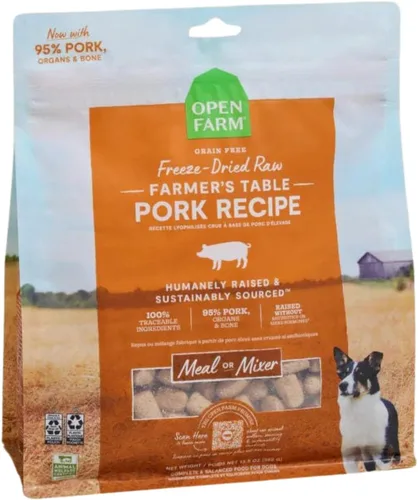 Vista 10 de Open Farm - Comida para perros cruda liofilizada, receta de carne criada humanamente con superalimentos sin OMG y sin sabores ni conservantes